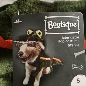 Bootique Small  Gator Dog Costume